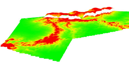 Modelo 3D de probabilidad de deforestación.